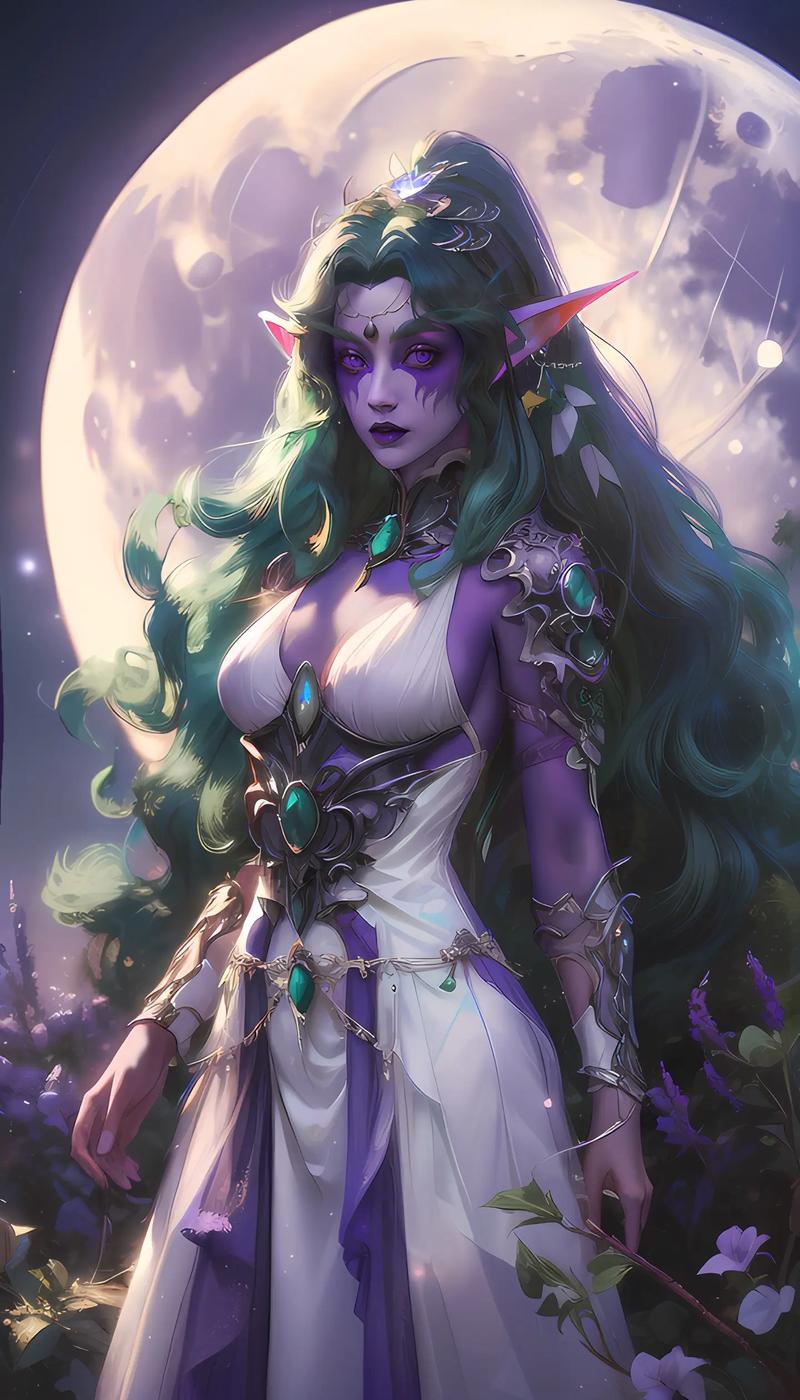 泰兰德语风:月光女神的化身,暗夜精灵的守护者