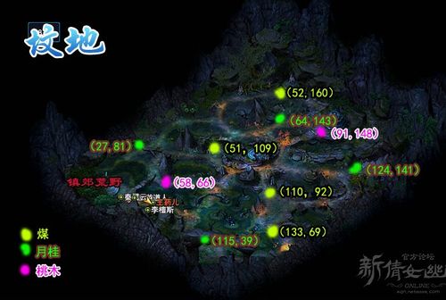 倩女幽魂野外采集点位置分享,再也不怕找不到啦!