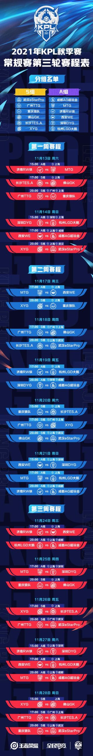 we冠军赛赛程公布！最新比赛时间和对阵信息！