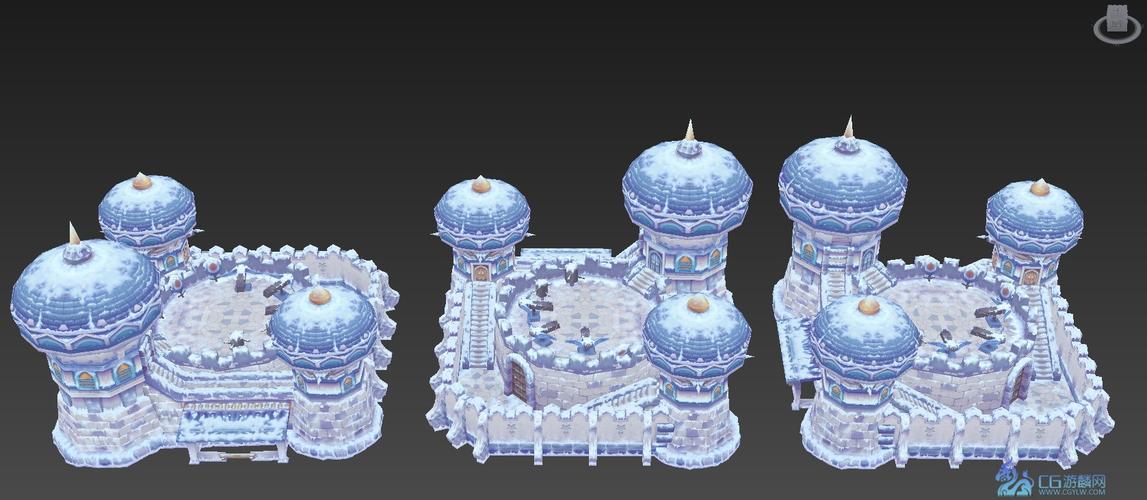 红警2拱门模型分析：游戏美术与现实建筑对比