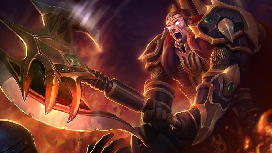 英雄联盟铁血帝皇德莱厄斯:史诗皮肤外观展示与评价