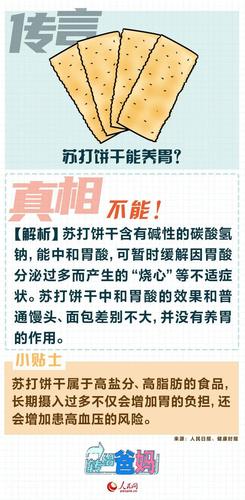 蚂蚁庄园今日答案:苏打饼干真的可以养胃吗?