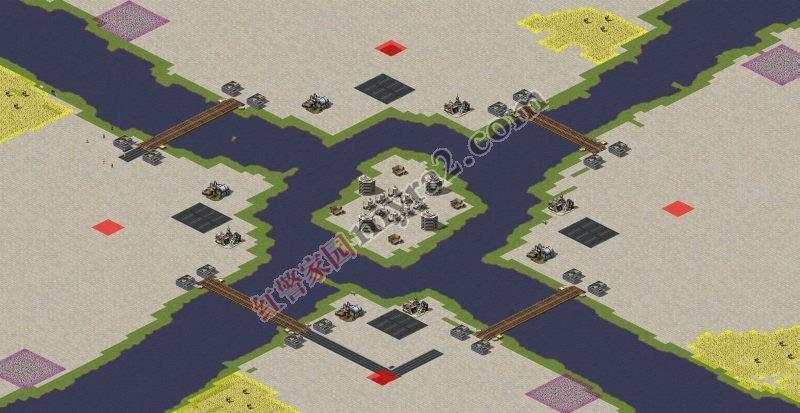 红警B2地图布局:如何快速建造基地及资源分配