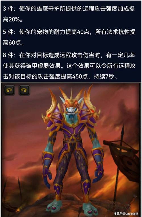魔兽世界恶魔追猎者套装介绍:T4猎人必备神器