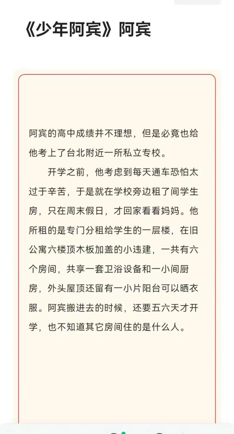 少年阿宾小说:官方网站,正版授权阅读